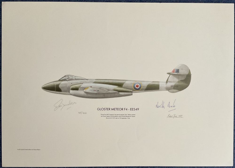 Lot 405: Group Captain E.M. Donaldson and Neville Duke Signed...