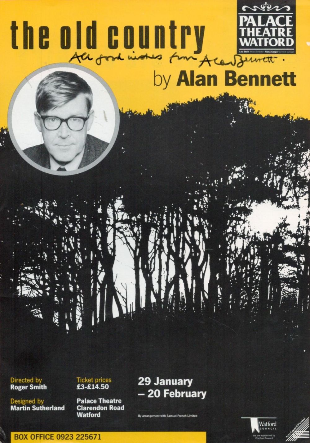 Lot 161: English actor, author, playwright Alan Bennett Signed The...