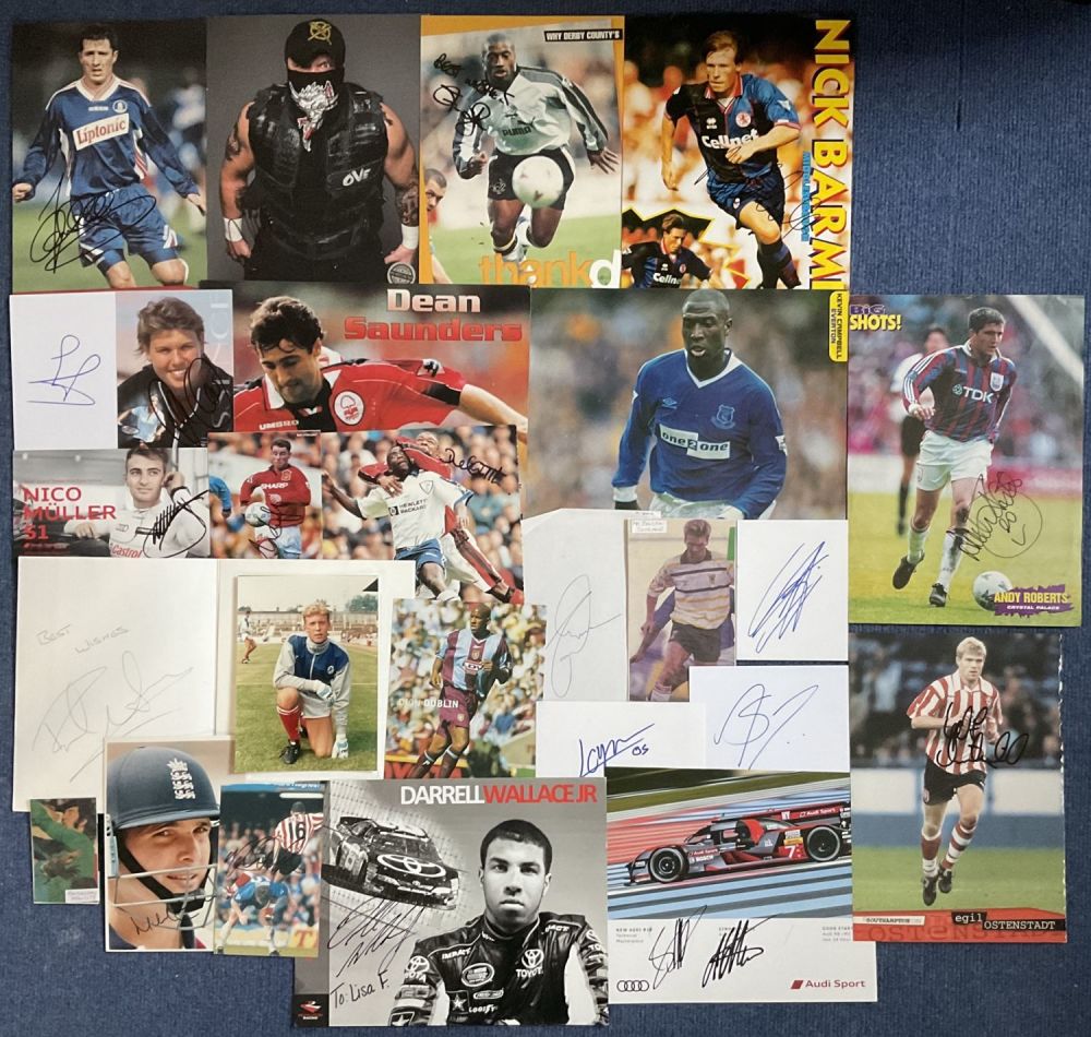 Lot 241: Sport Collection of 25 Signatures on Various Items....