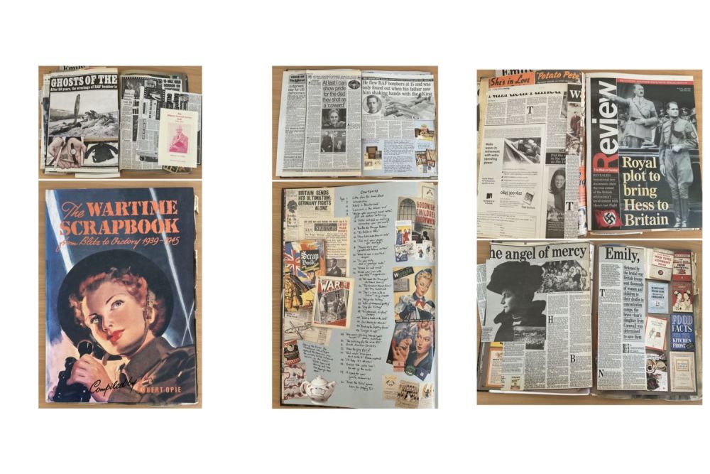 Lot 264: The Wartime Scrapbook - from Blitz to Victory...