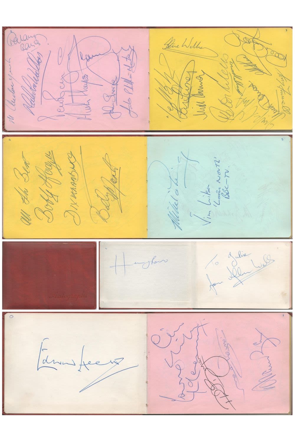 Lot 293: Entertainment and Sport Autograph Book collection includes some...