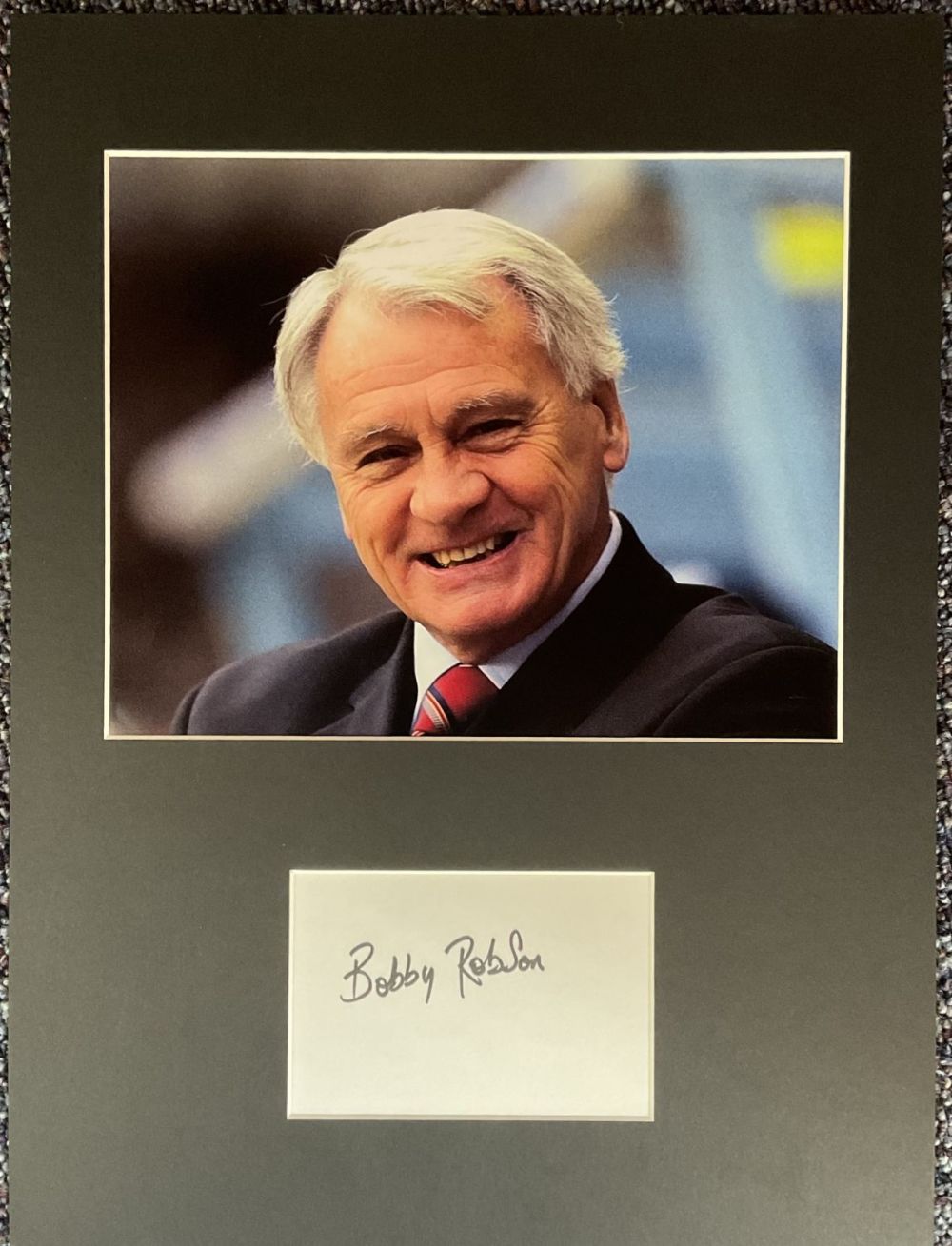 Lot 356: Football Bobby Robson Signed White Signature Card, With...