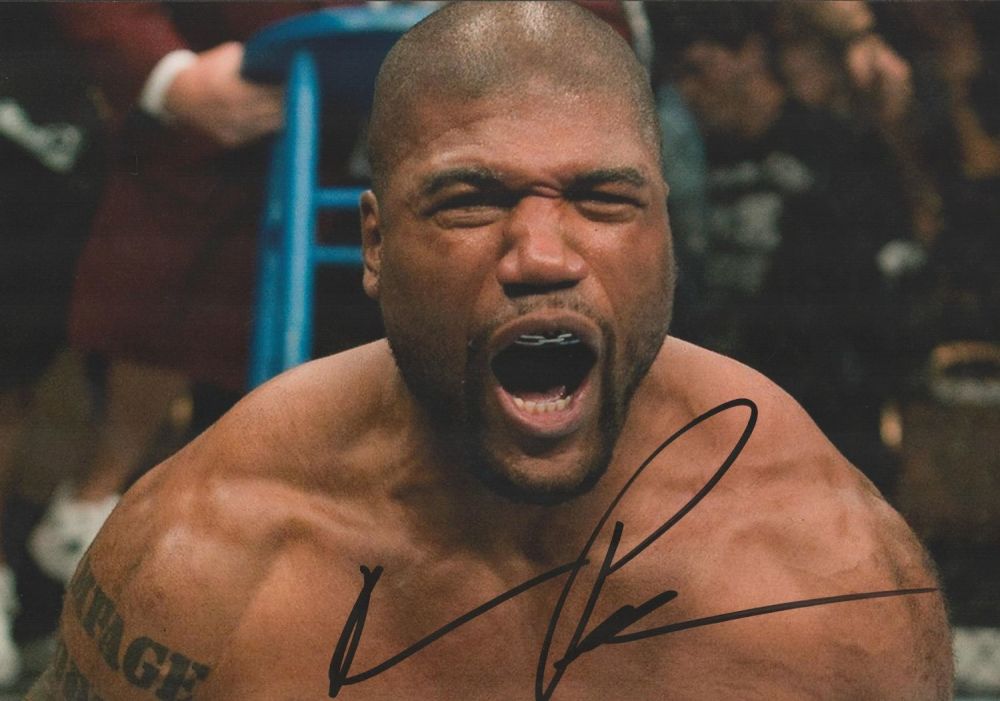 Lot 375: Quinton Jackson signed 12x8 colour photo. Jackson is...