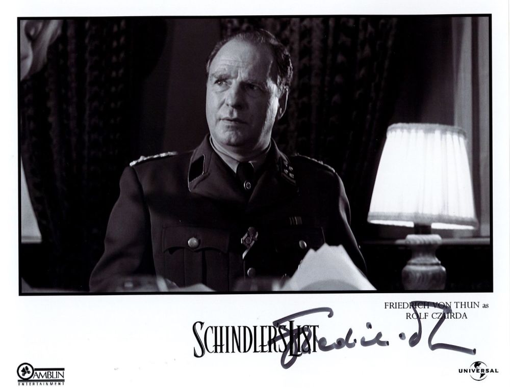 Lot 430: Friedrich Von Thun Signed 10x8 inch Black and...