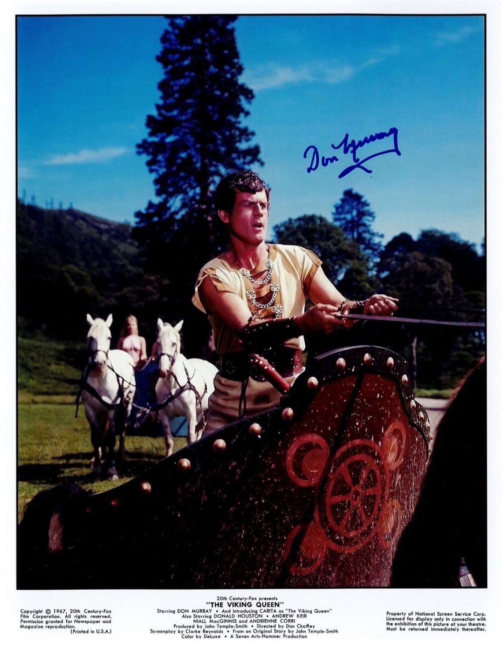 Lot 434: Don Murray Signed 10x8 inch Colour The Viking...