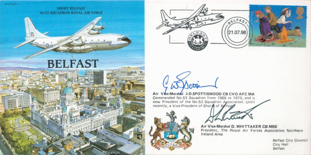 Lot 457: AVM Denis Spottiswood and AVM D Whittaker Signed...