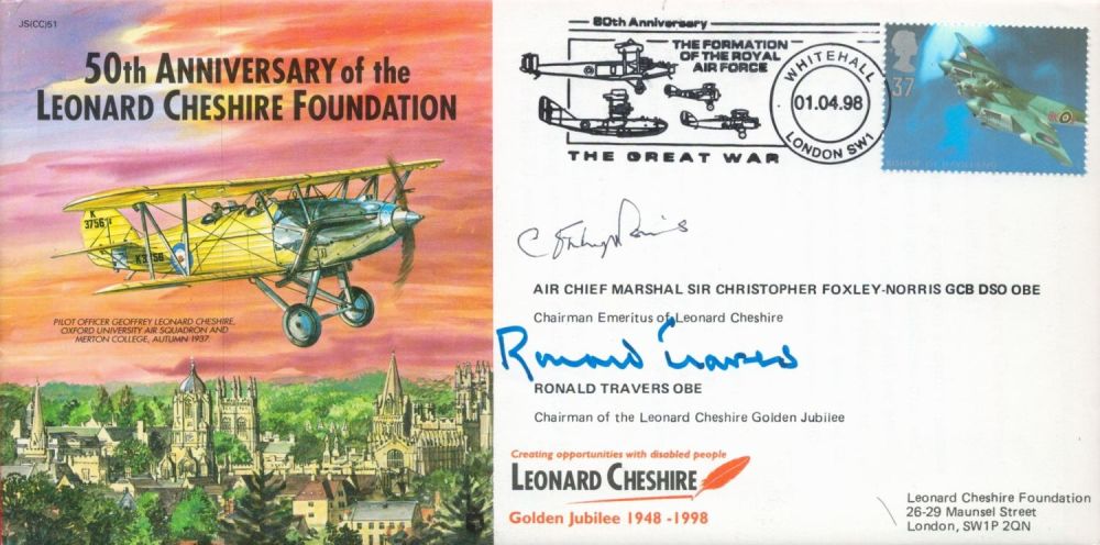 Lot 467: ACM Christopher Foxley-Norris and Ronald Travers Signed 50th...