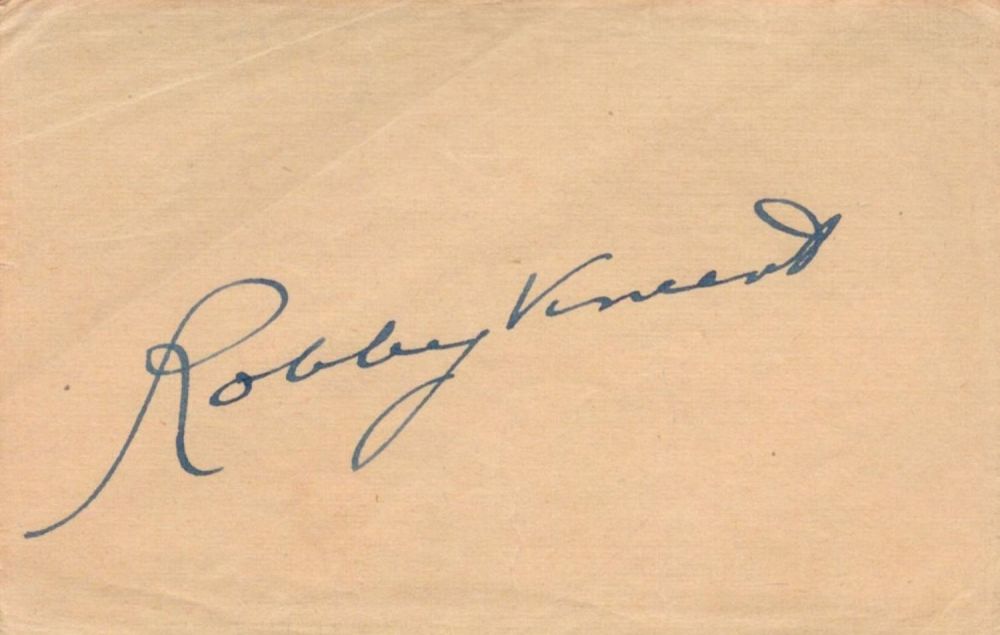 Lot 506: English radio broadcaster and DJ Robby Vincent Signed...