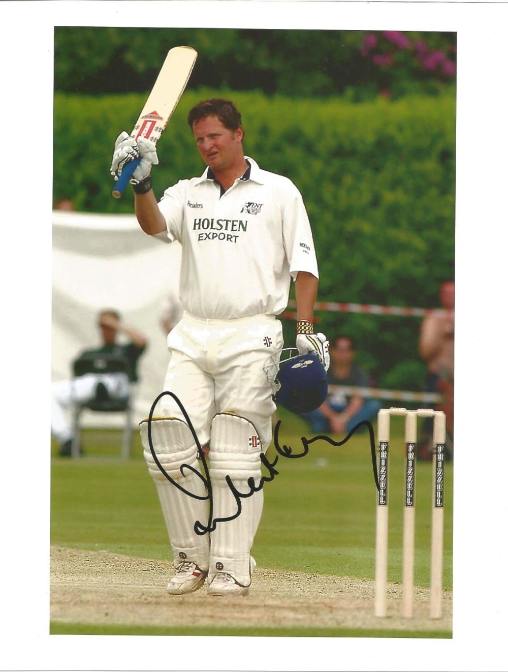 Lot 515: Rob Key signed 10x8 colour batting cricket photo....