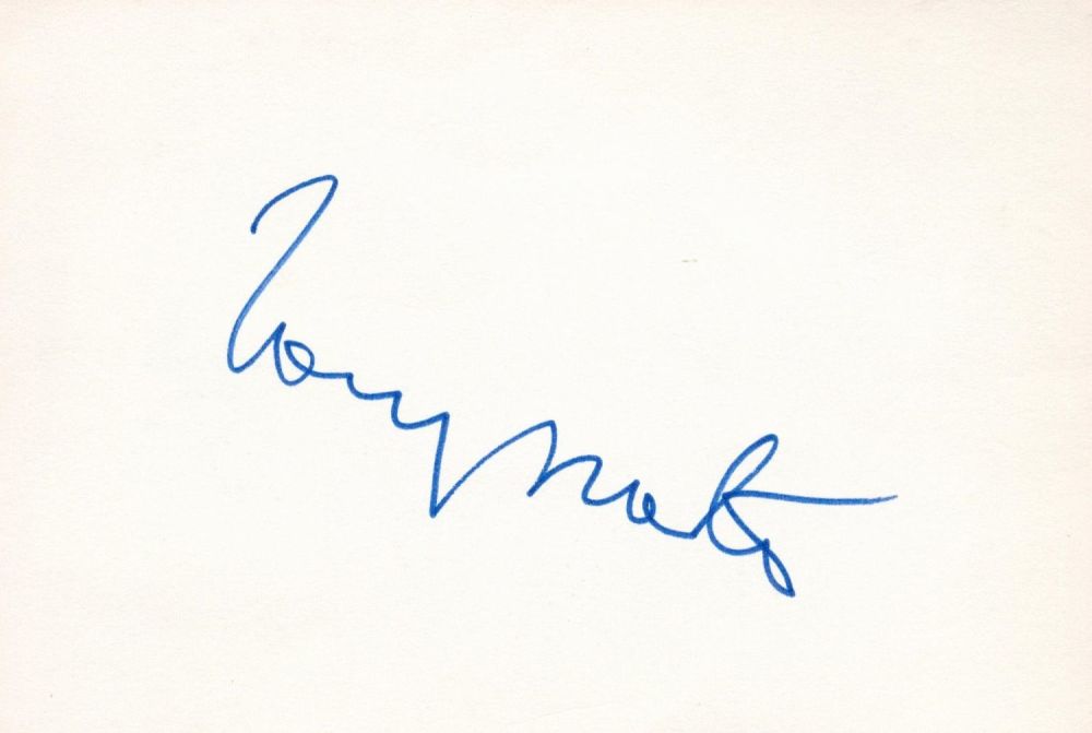 Lot 532: Tony Martin signed 6x4 album page. Alvin Morris...