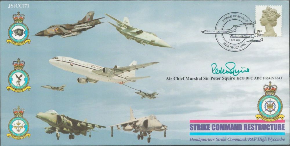 Lot 556: ACM Sir Peter Squire Signed Strike Command Restructure...