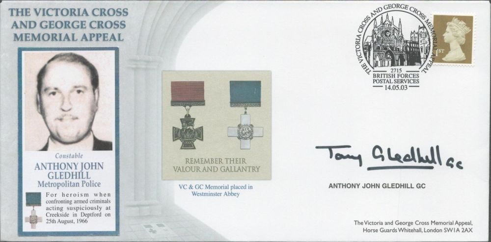 Lot 560: Tony Gledhill GC Signed Victoria Cross and George...