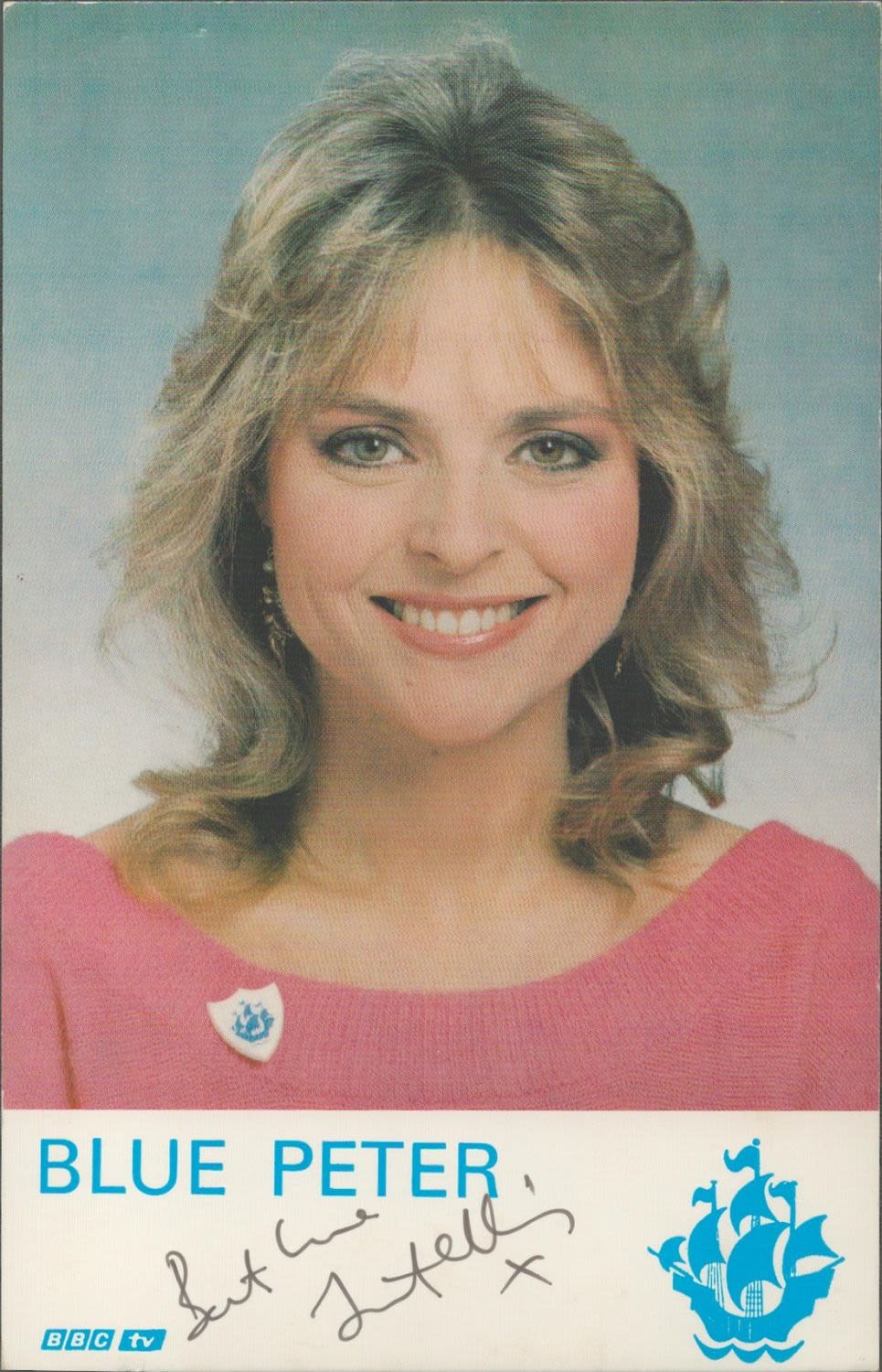 Lot 584: Janet Ellis signed 6x4 colour Blue Peter promo...