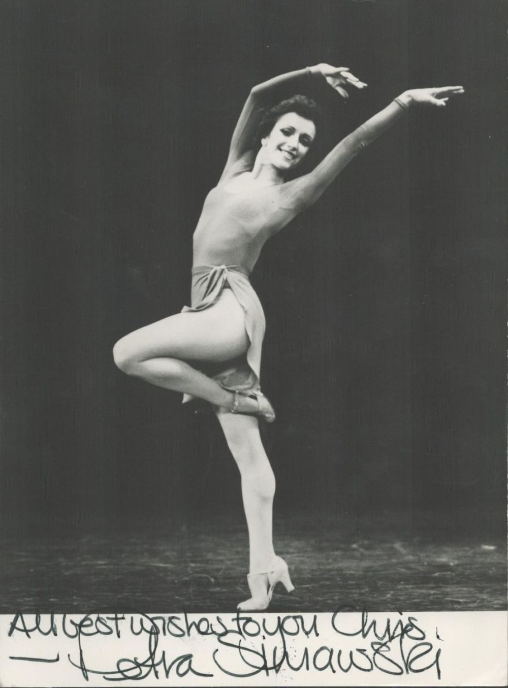 Lot 590: Petra Siniawski signed 7x5 black and white photo,...