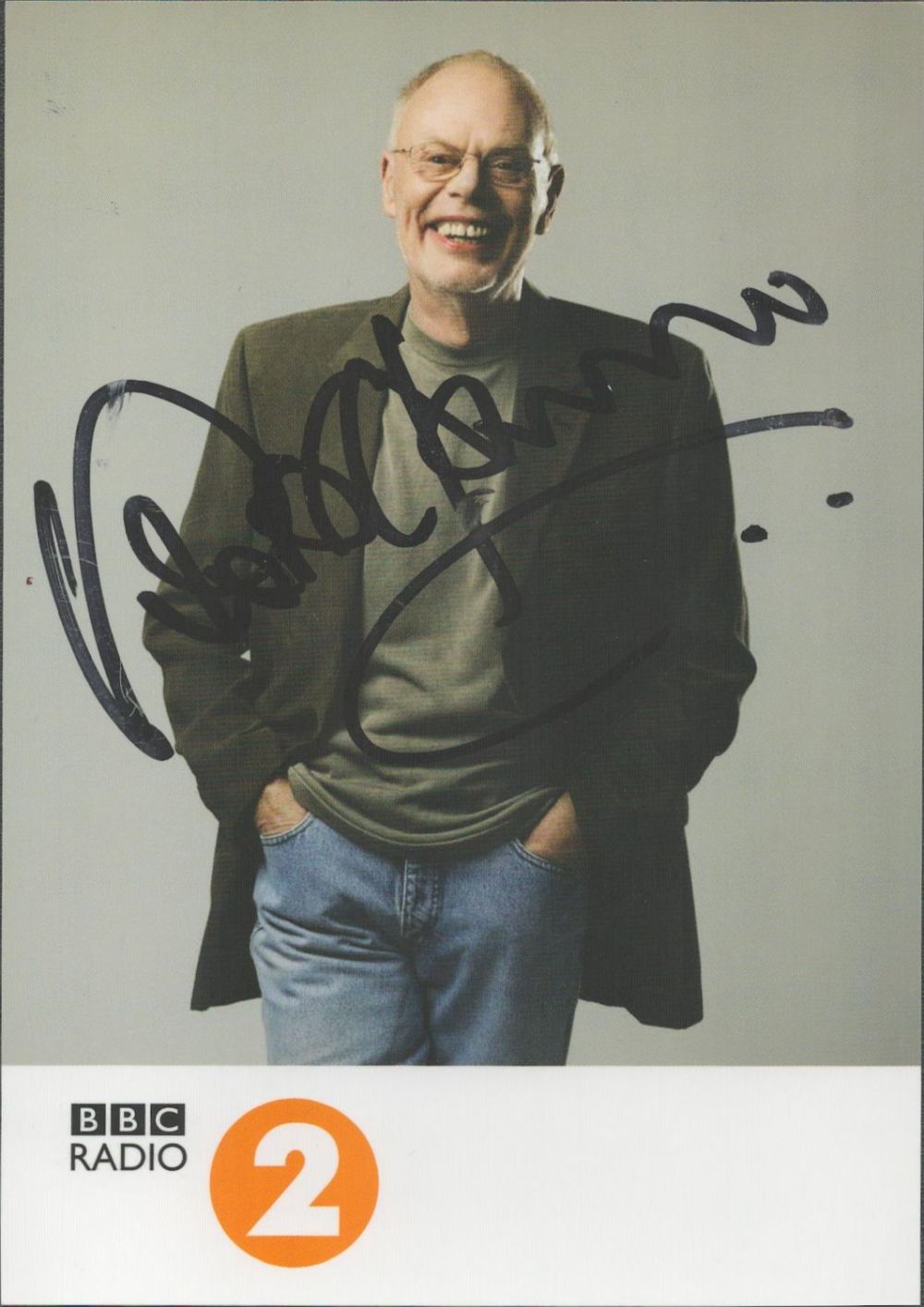 Lot 612: Bob Harris signed 6x4 colour BBC Radio 2...