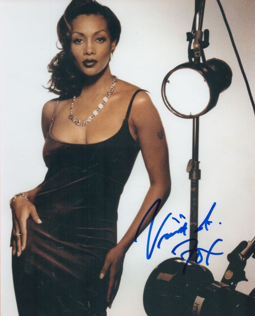 Lot 631: Vivica Fox signed 10x8 colour photo. Good condition....