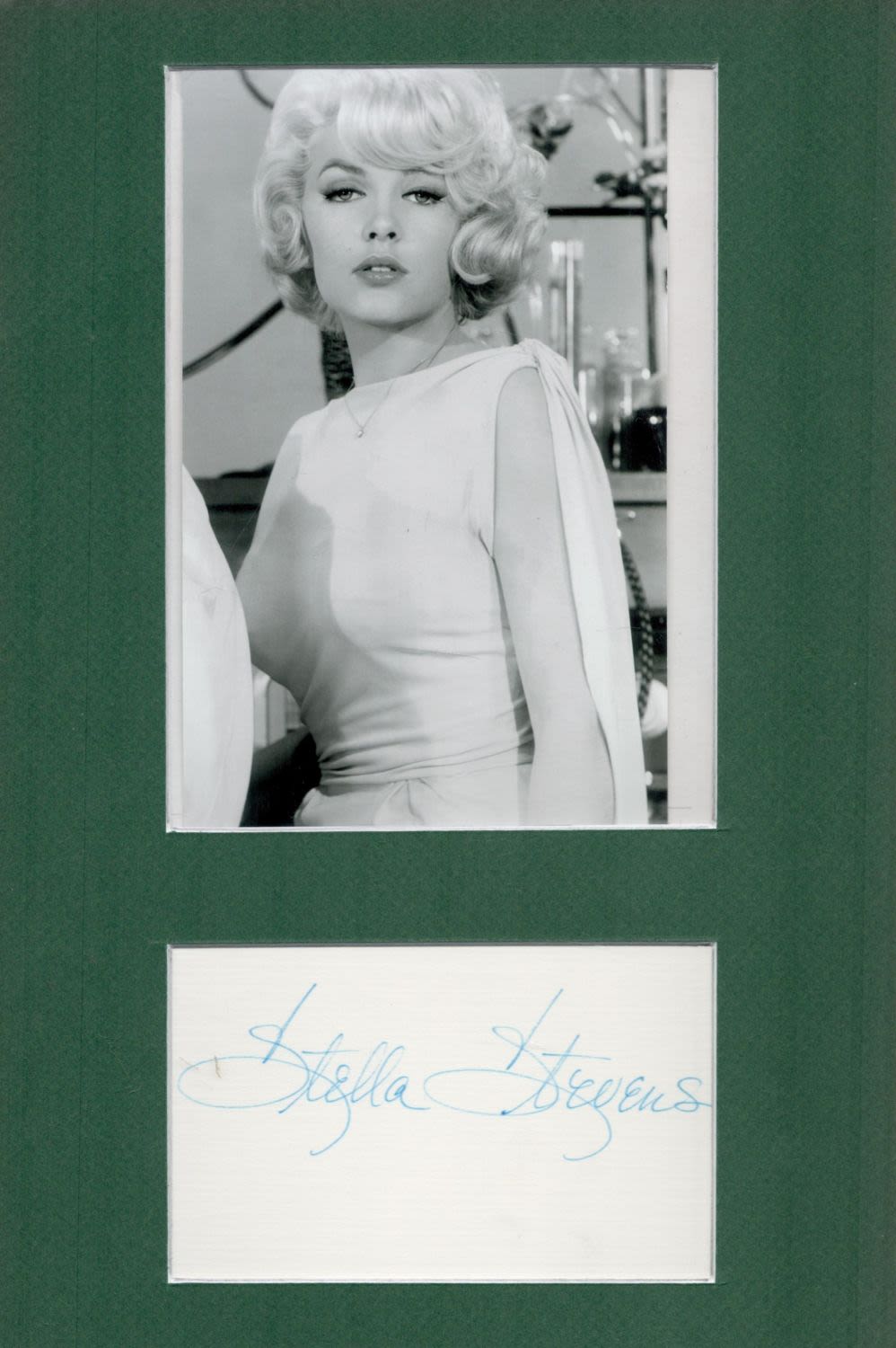 Lot 681: American Actress Stella Stevens Signed Signature Piece with...