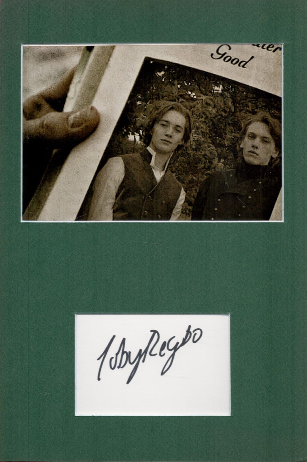 Lot 682: English Actor Toby Regbo Signed Signature Piece With...