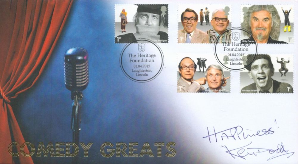 Lot 687: Comedy Ken Dodd signed 2015 Internetstamps Comedy Greats...