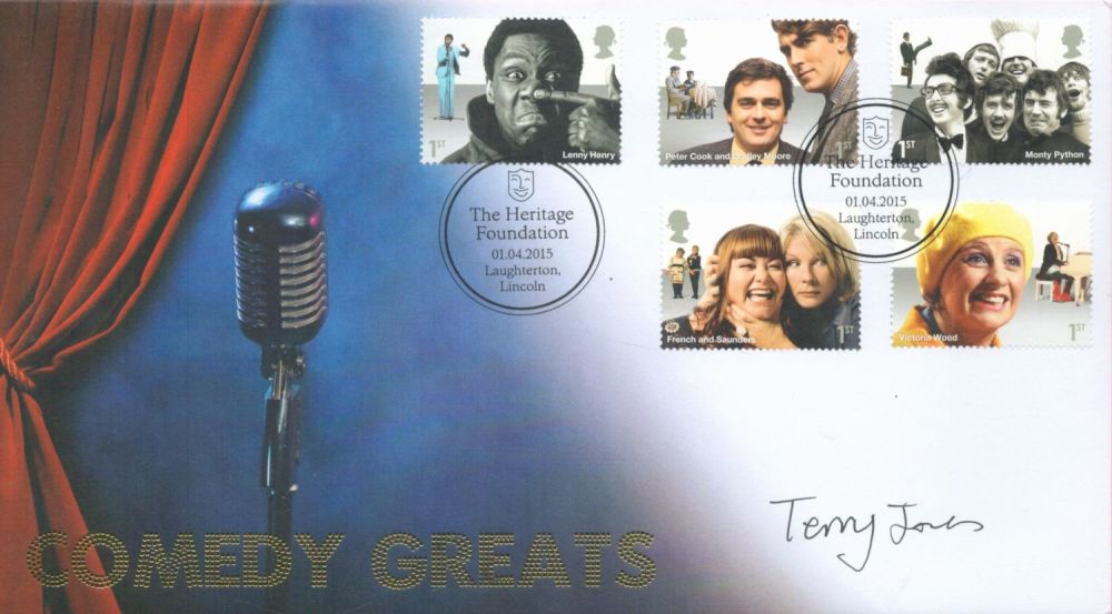 Lot 688: Monty Python Terry Jones signed 2015 Internetstamps Comedy...