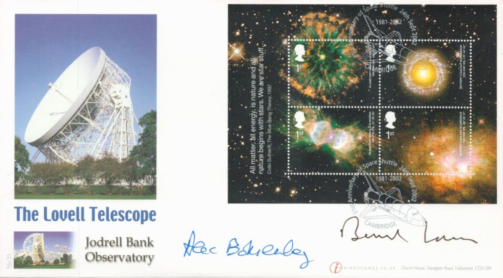 Lot 690: Astronomer Royal Bernard Lovell and Prof Alec Boksenberg...