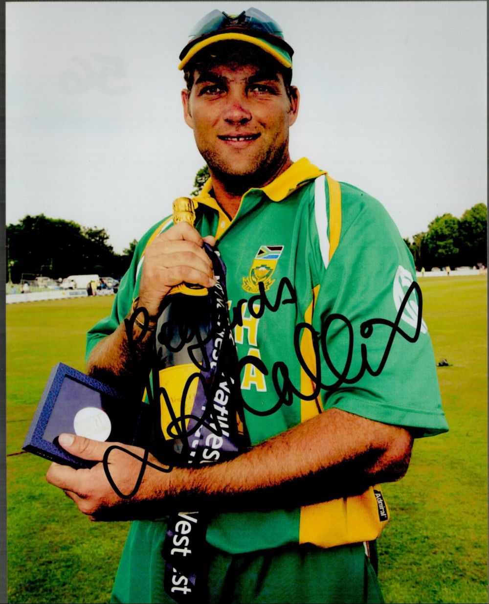 Lot 56: Jacques Kallis signed South Africa 10x8 colour photo....