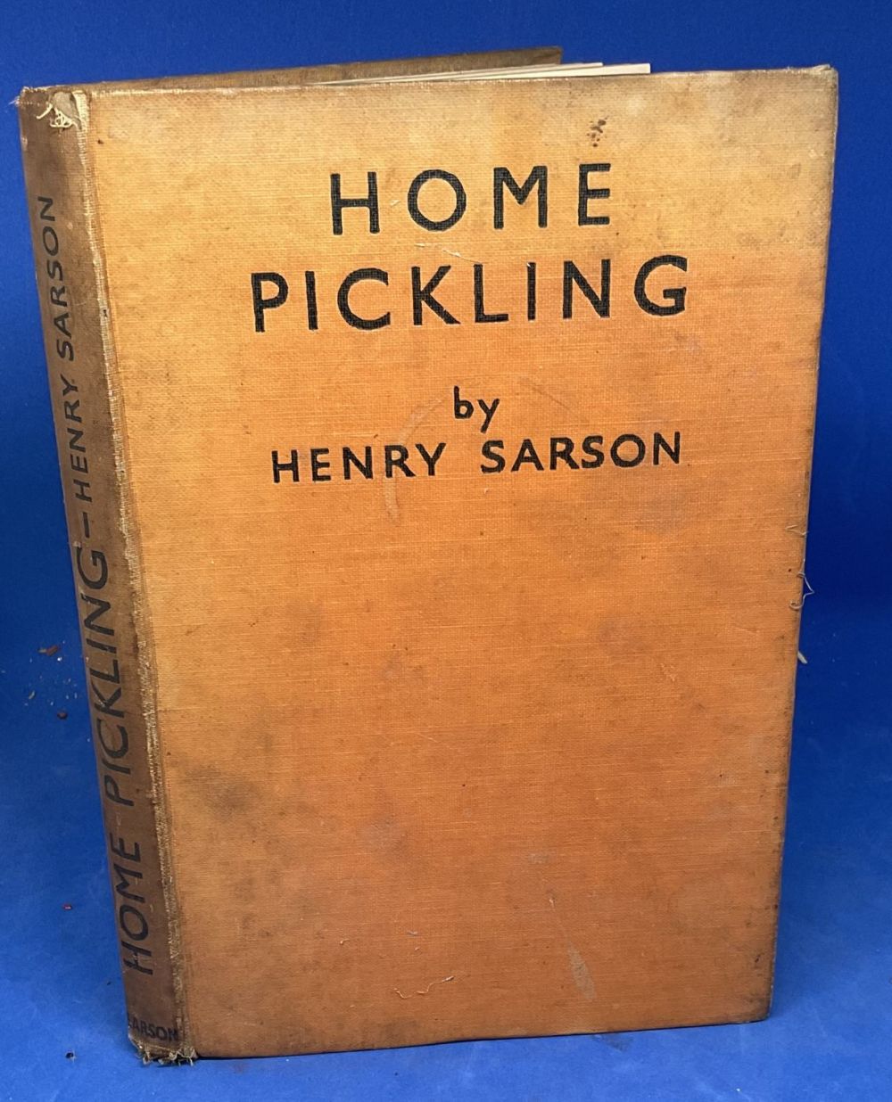 Lot 531: Home Pickling By Henry Sarson 1940. 121 Pages...