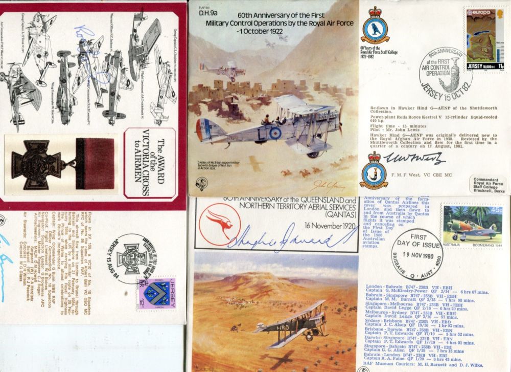 Lot 585: Victoria Cross collection of the FDC's each signed...