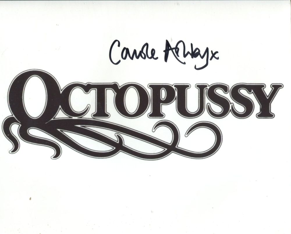 Lot 672: 007 James Bond movie Octopussy logo 8x10 photo...