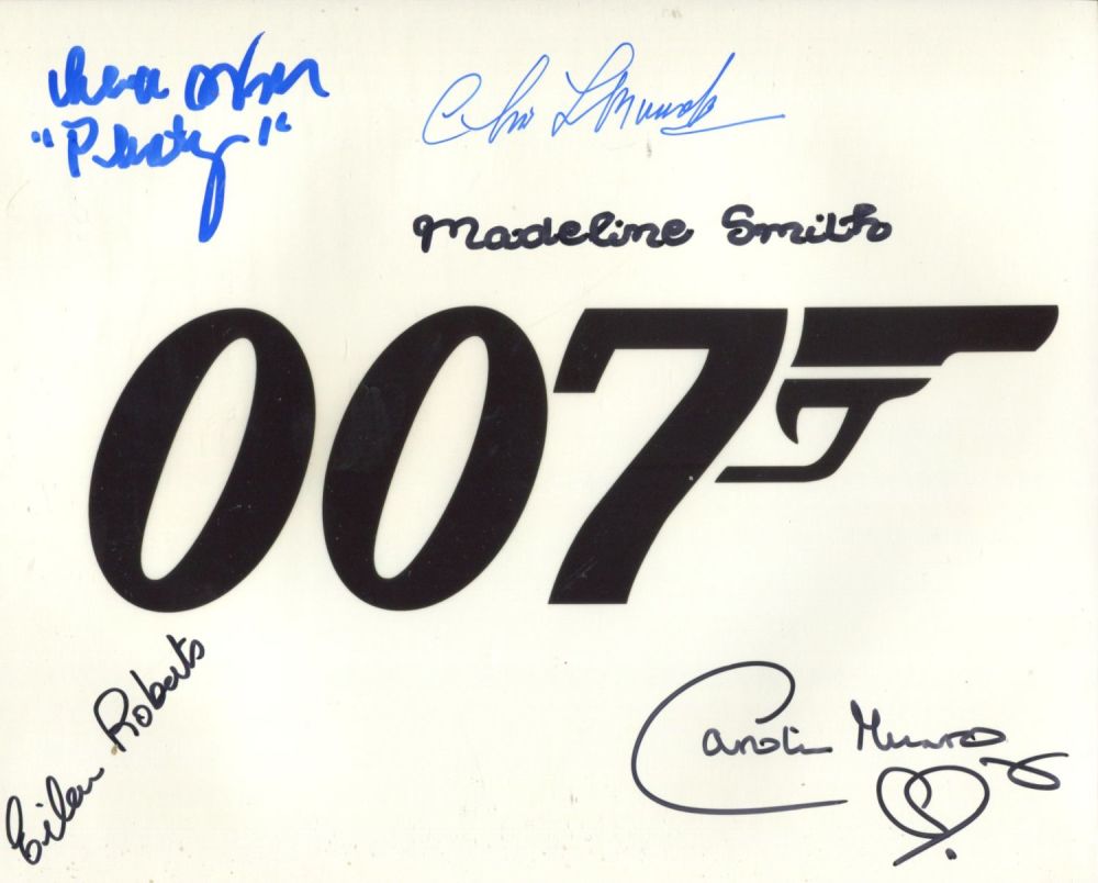 Lot 684: 007 James Bond multi signed 8x10 photo signed...
