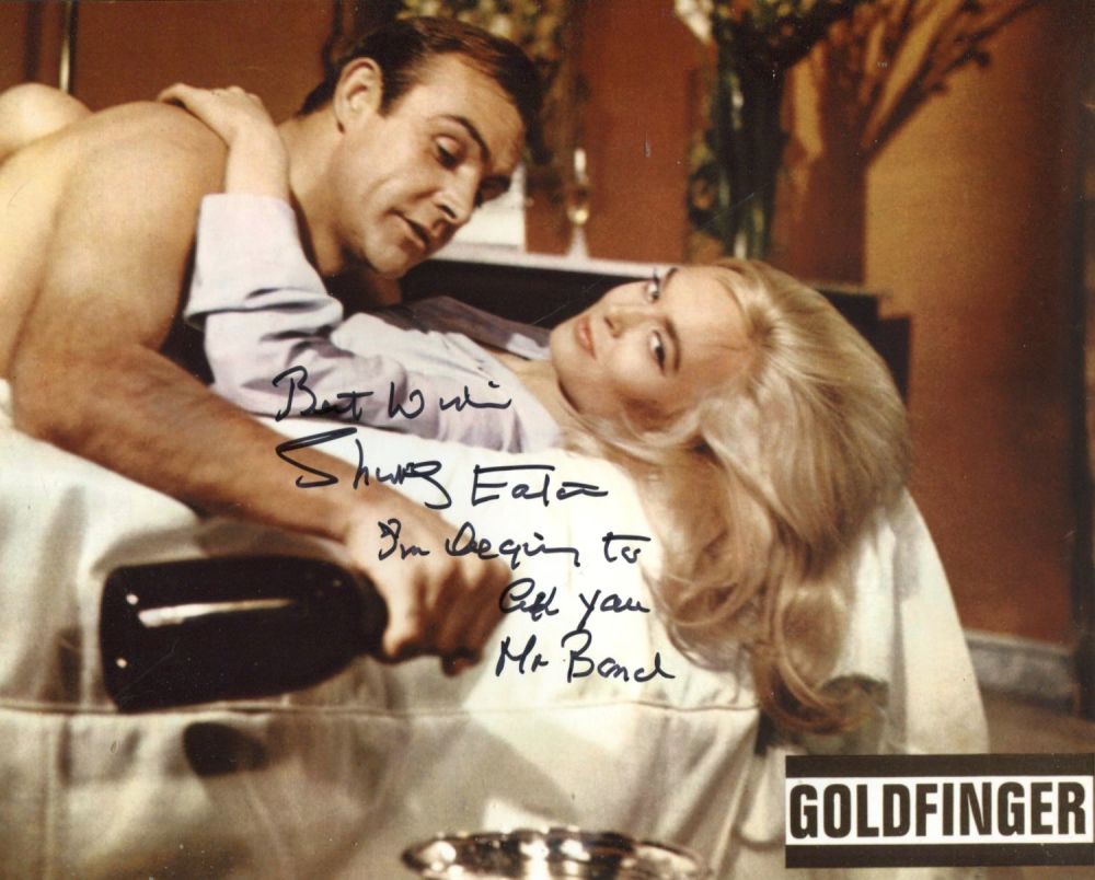 Lot 685: 007 James Bond movie Goldfinger 8x10 photo upon...