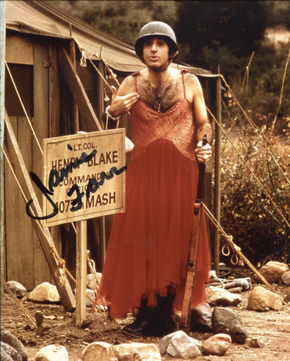 Lot 704: MASH comedy series 8x10 photo signed by actor...