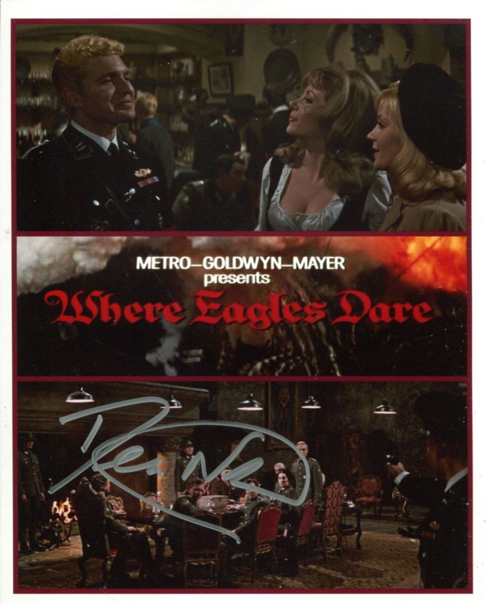 Lot 709: Where Eagles Dare. 8x10 photo from the British...