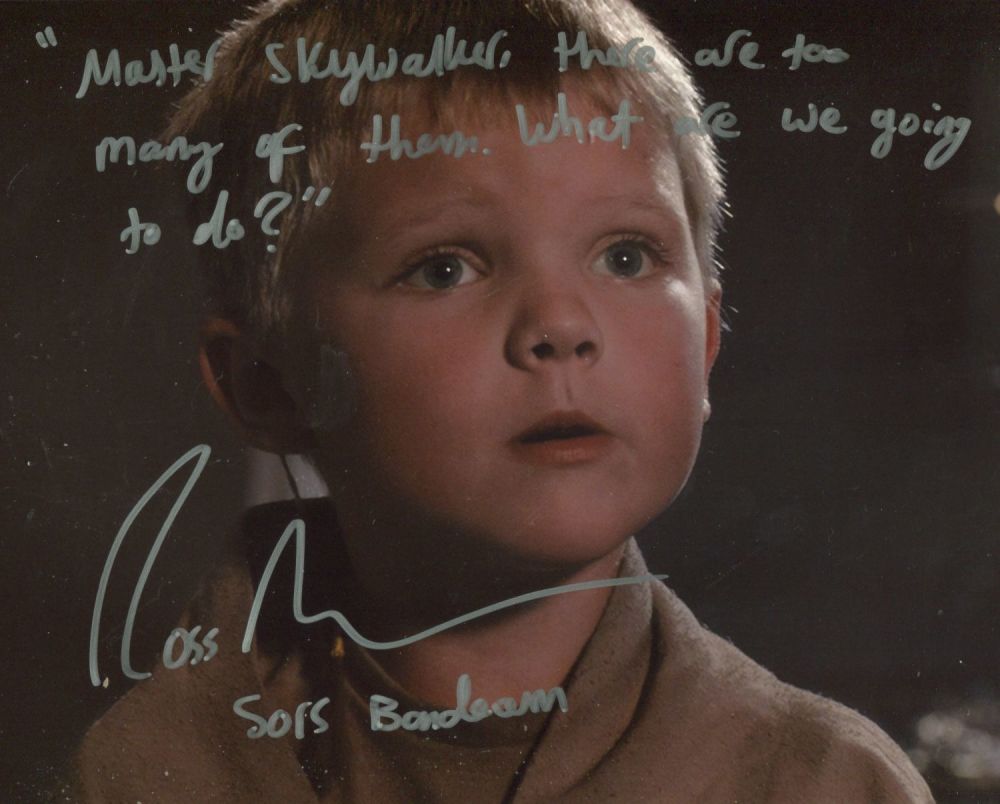 Lot 723: Star Wars 8x10 movie photo signed by actor...