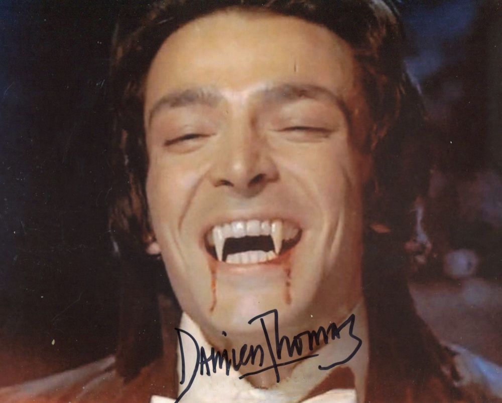 Lot 730: Dracula Hammer horror movie photo signed by actor...