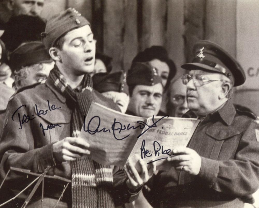 Lot 758: Dad's Army comedy series 8x10 photo signed by...