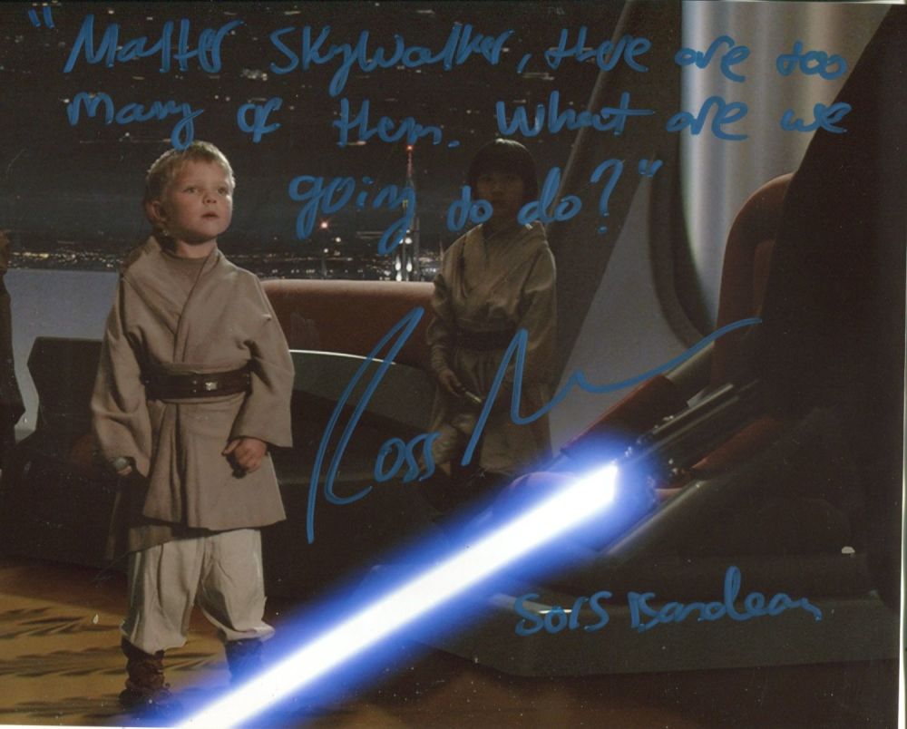 Lot 778: Star Wars 8x10 movie photo signed by actor...