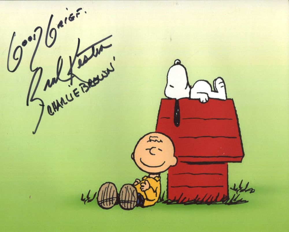 Lot 786: Peanuts & Charlie Brown 8x10 photo signed by...