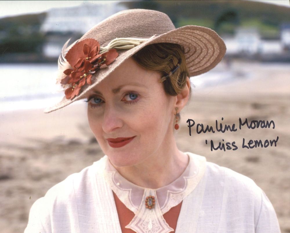 Lot 795: Poirot 8x10 photo signed by actress Pauline Moran...