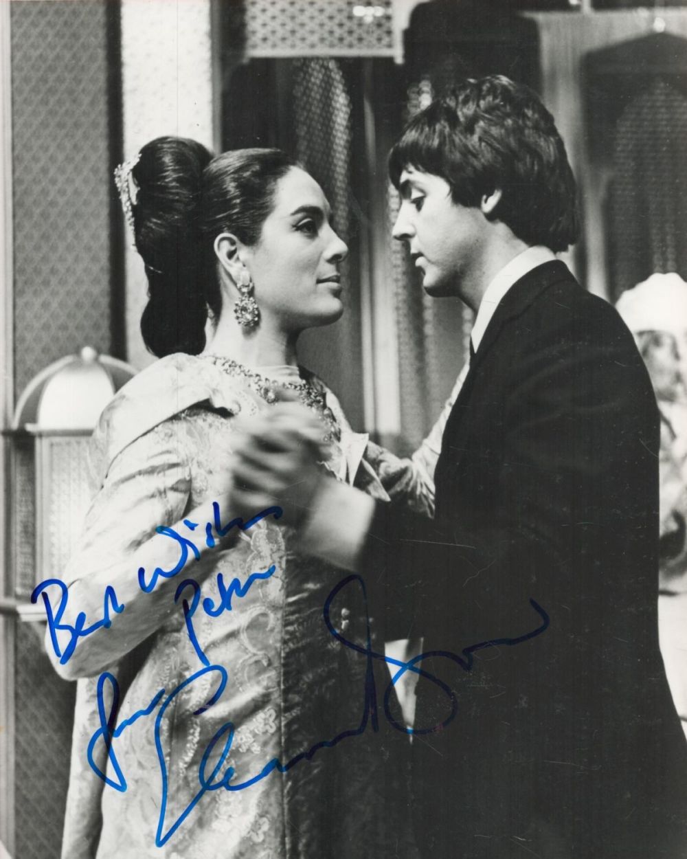 Lot 33: Eleanor Bron signed 10x8 vintage black and white...
