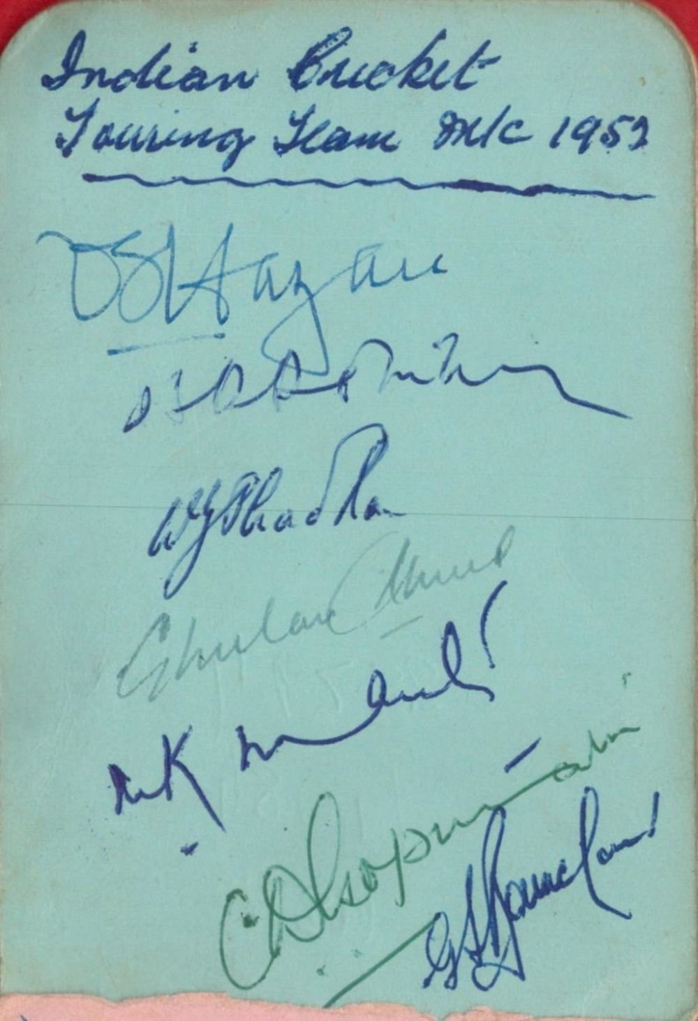 Lot 173: Cricket. 1950's Autograph Book Collection of 100+ Signatures....