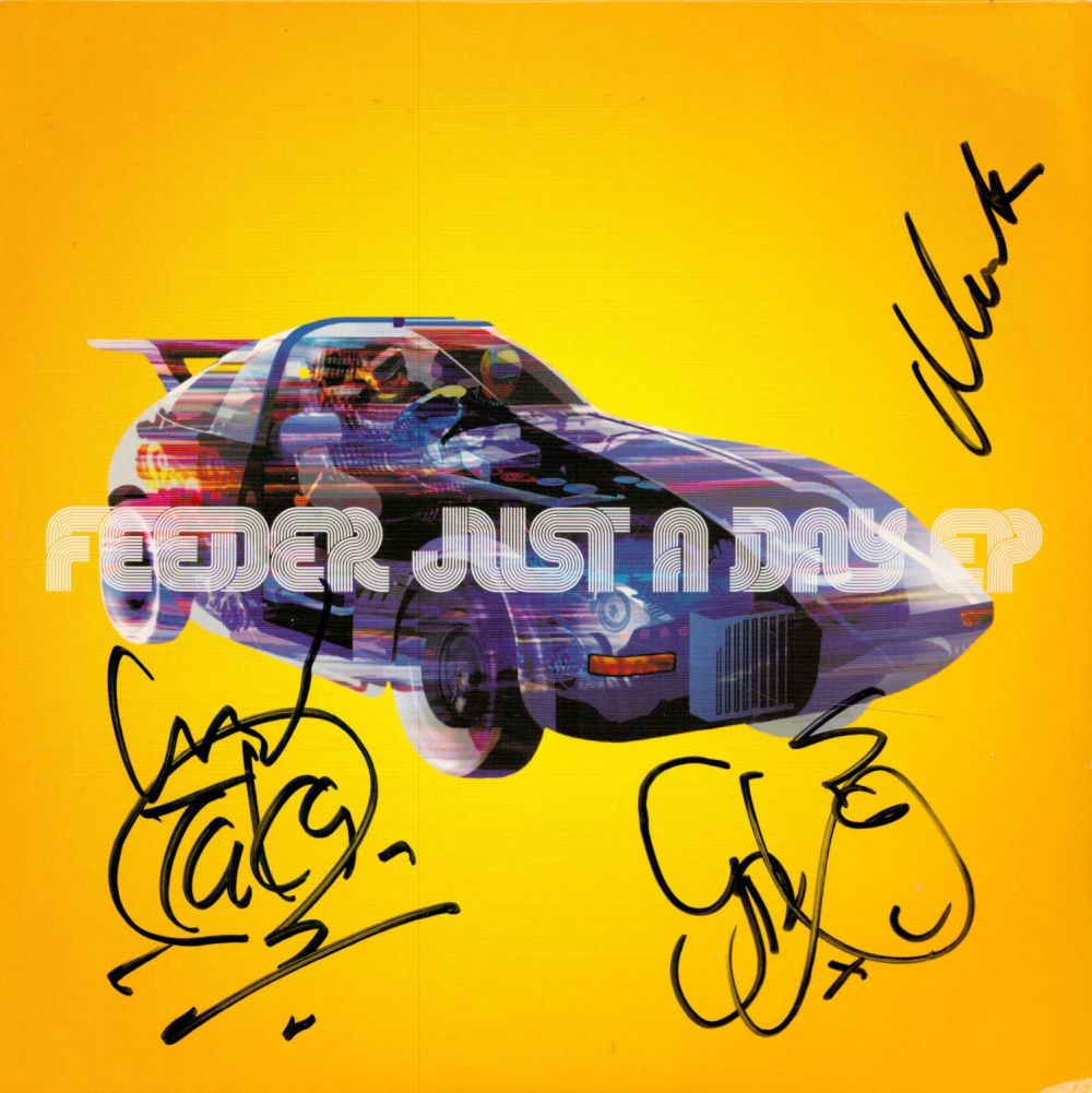 Lot 175: Feeder Band Multi Signed 'Just a Day' Vinyl...