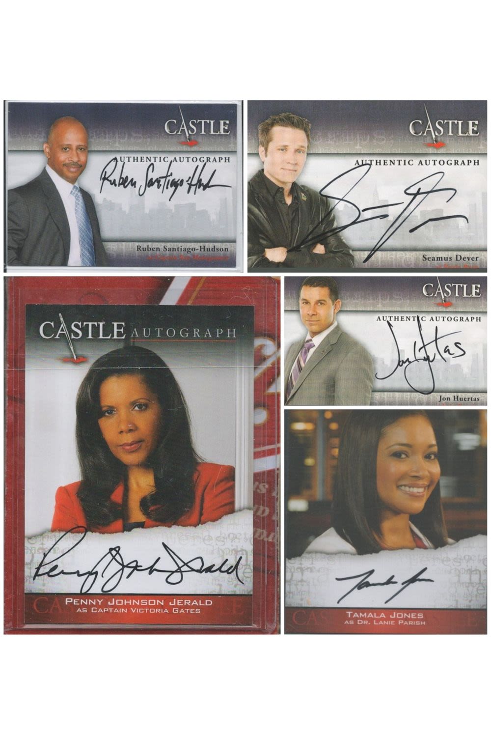 Lot 210: Castle TV Series Collection includes 5 signed trading...