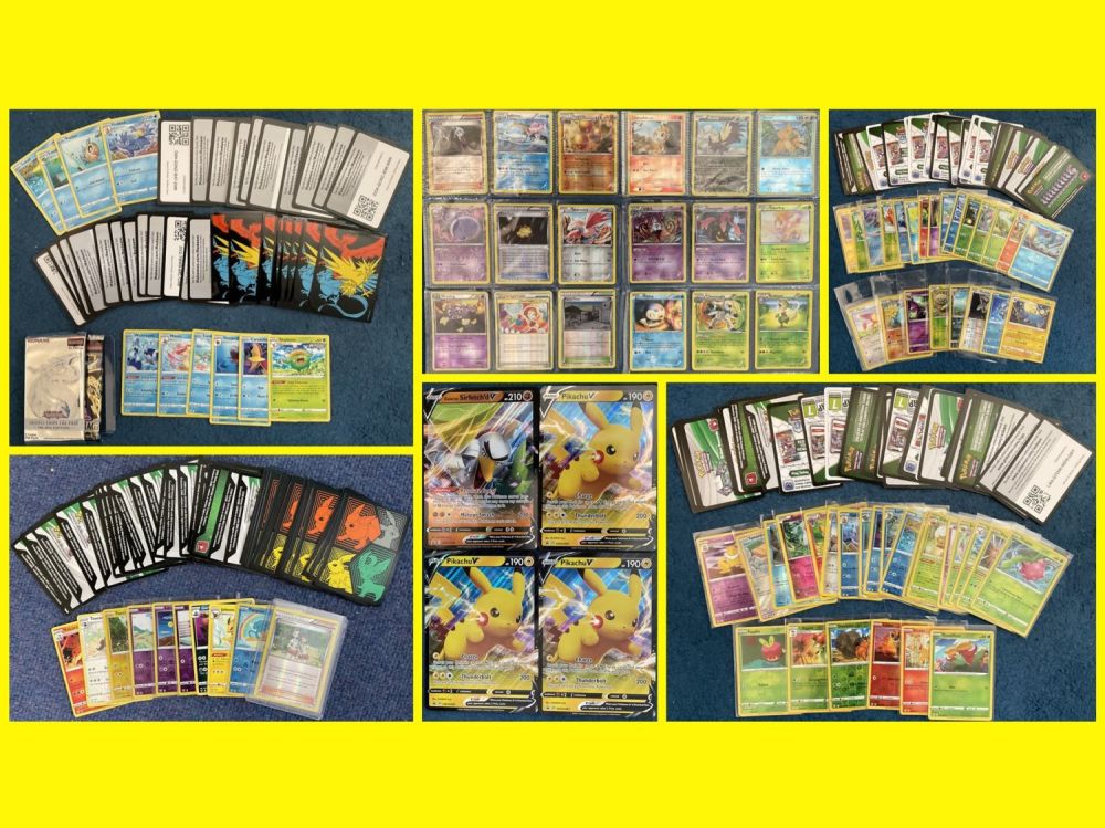 Lot 222: Pokemon Card collection. Over 100 assorted cards some...