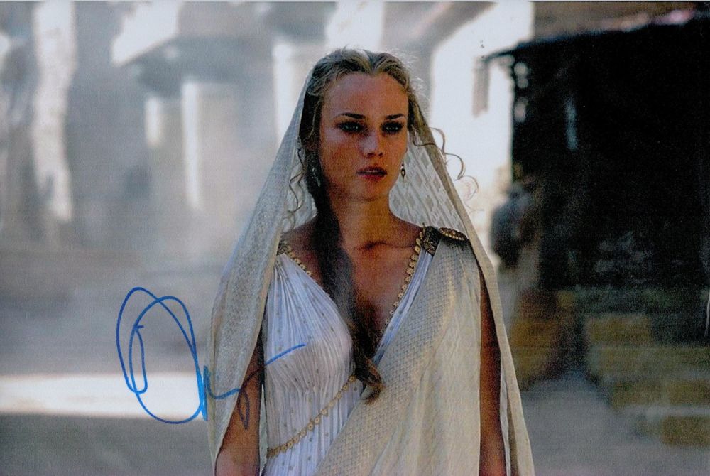 Lot 238: Diane Kruger signed 12x8 colour photo. Good condition....