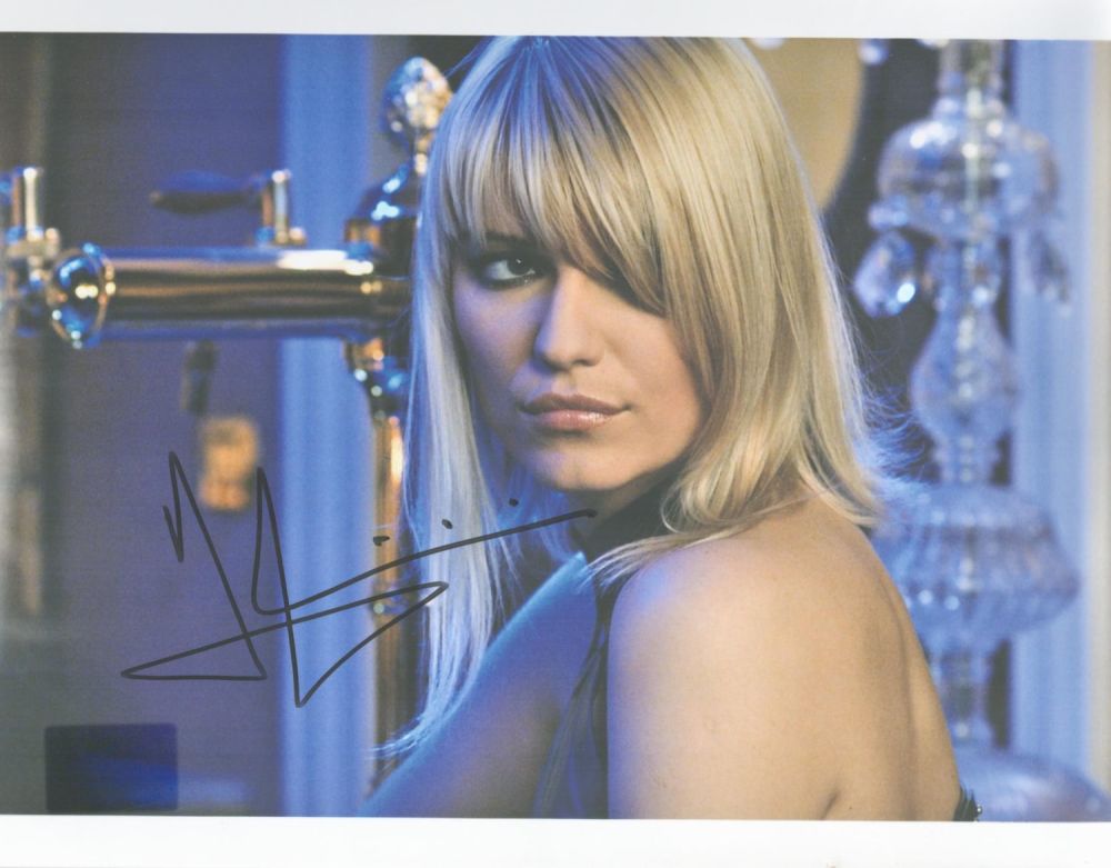 Lot 285: Bond Girl, Ivana Milicevic signed 10x8 colour photograph....