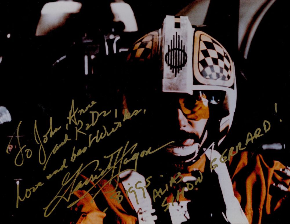 Lot 54: Garrick Hagon signed Biggs Darklighter Star Wars 10x8...