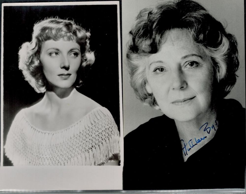 Lot 81: Kathleen Byron signed 2 6x4 vintage black and...