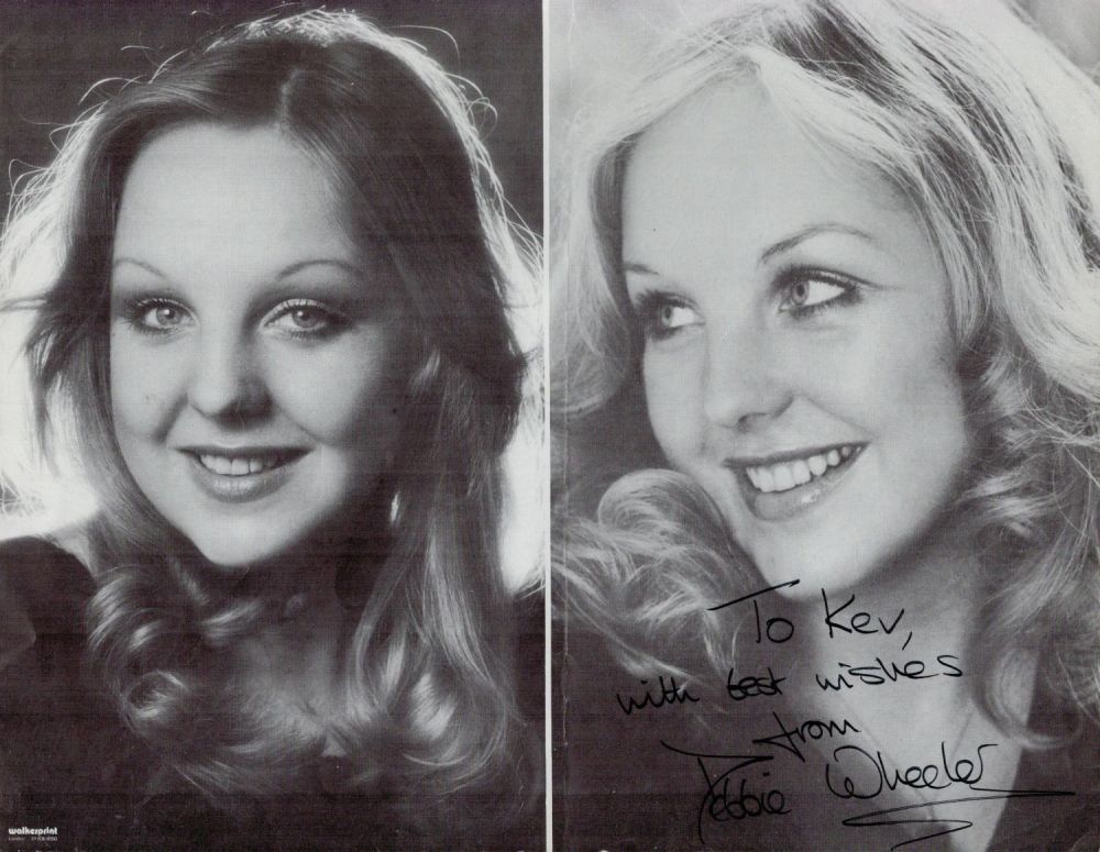 Lot 87: Debbie Wheeler signed 10x8black and white magazine photo....