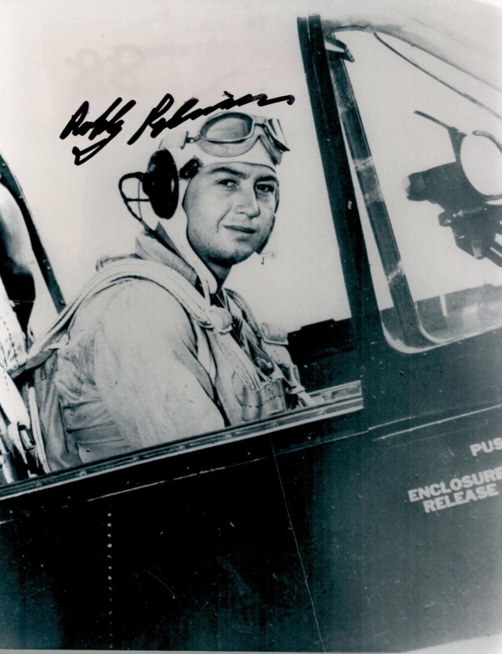 Lot 88: WWII Robby Robinson signed 10x8 black And whie...